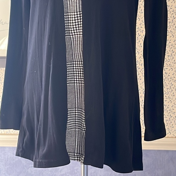 Ladies, long sleeve black tunic top - Picture 4 of 6